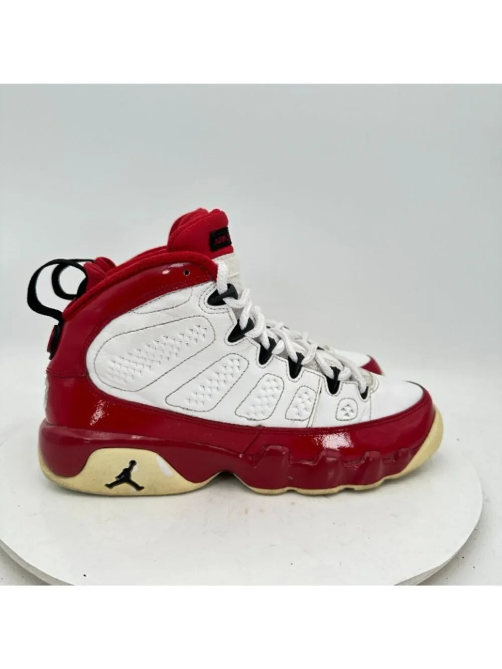 Nike Air Jordan 9 Youth Size 6Y Women 7.5 302359-160 White Black Gym Red Shoes